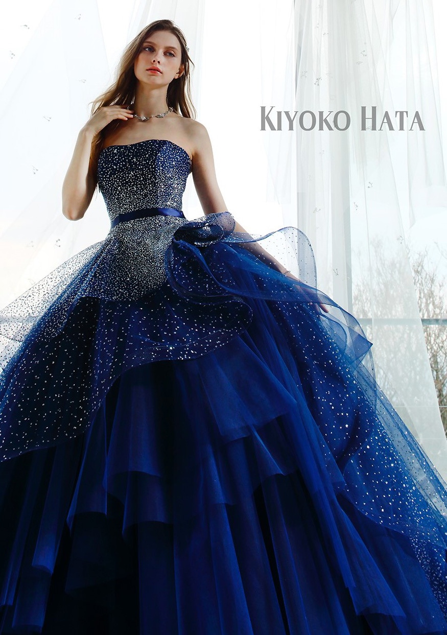 しました KIYOKO HATA キヨコハタ カラードレス ウェディングドレス 水色 U3Shd-m59584701177 しました