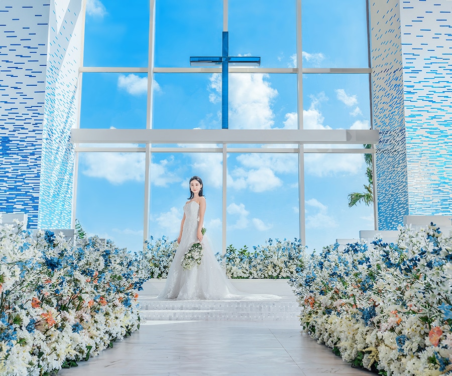 シギラミラージュ ベイサイドチャペル | 宮古島 | クチュールナオコ